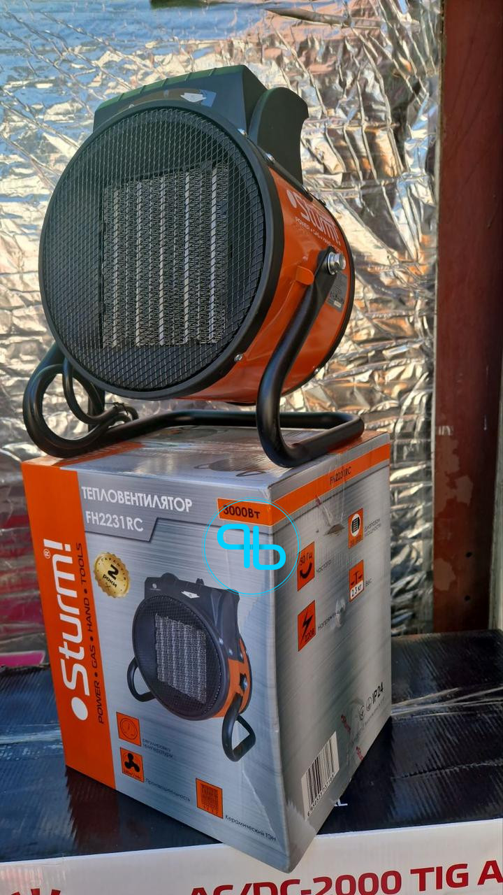 ЕЛЕКТРИЧНИЙ ТЕПЛОВЕНТИЛЯТОР STURM FH2231RC, 3 кВт, 280 М3/год | Probot фото 4