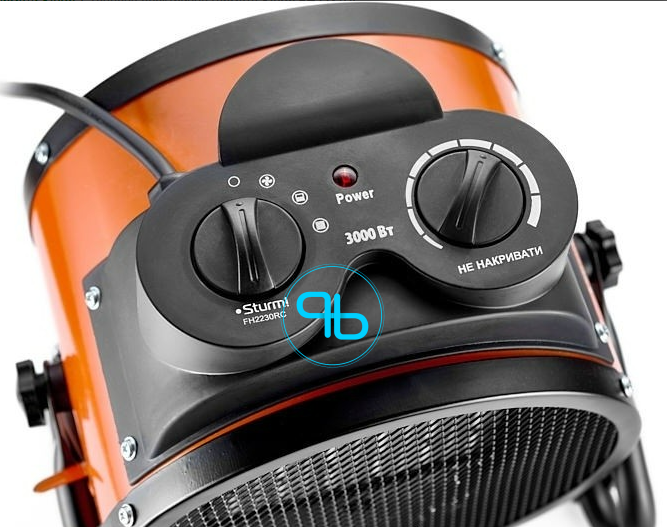 ЕЛЕКТРИЧНИЙ ТЕПЛОВЕНТИЛЯТОР STURM FH2231RC, 3 кВт, 280 М3/год | Probot фото 3