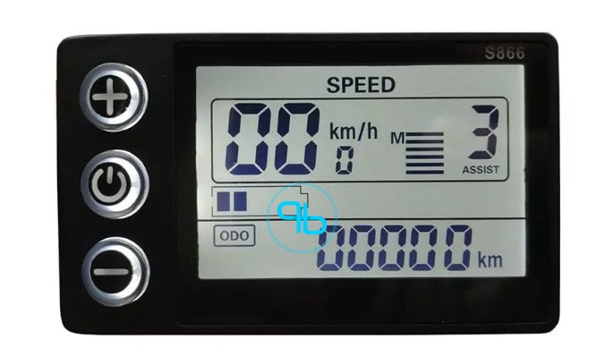 Дисплей квадратний LCD S866 48В універсальний для електросамокату | Probot фото 2