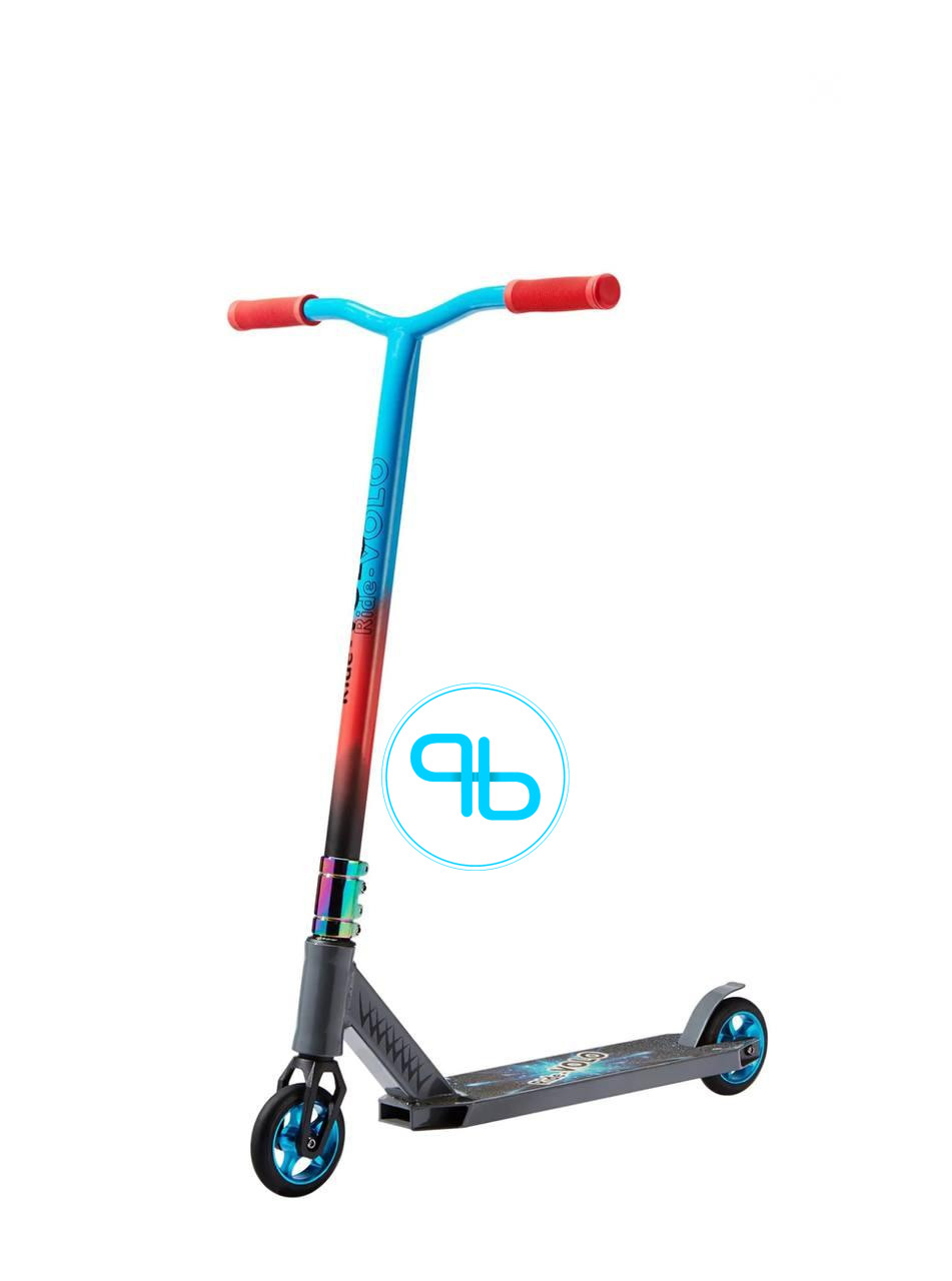 Трюковий самокат Go TRAX ST PRO 200 голубий з оранжевим | Probot фото 4