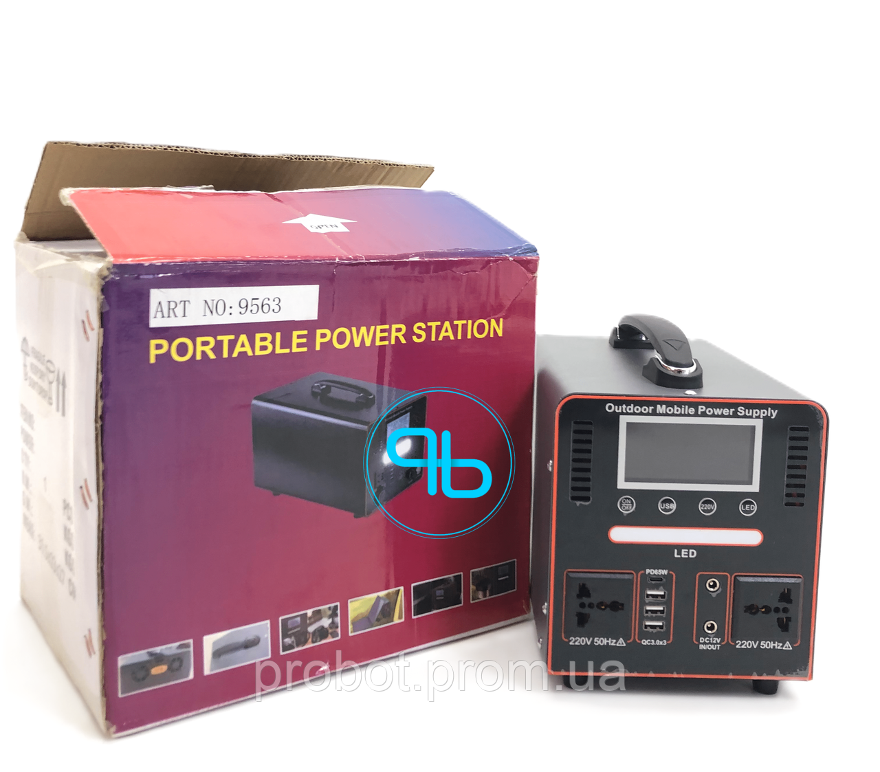 Портативна зарядна станція 400W 35A акумулятор для заряджання | Probot фото 4