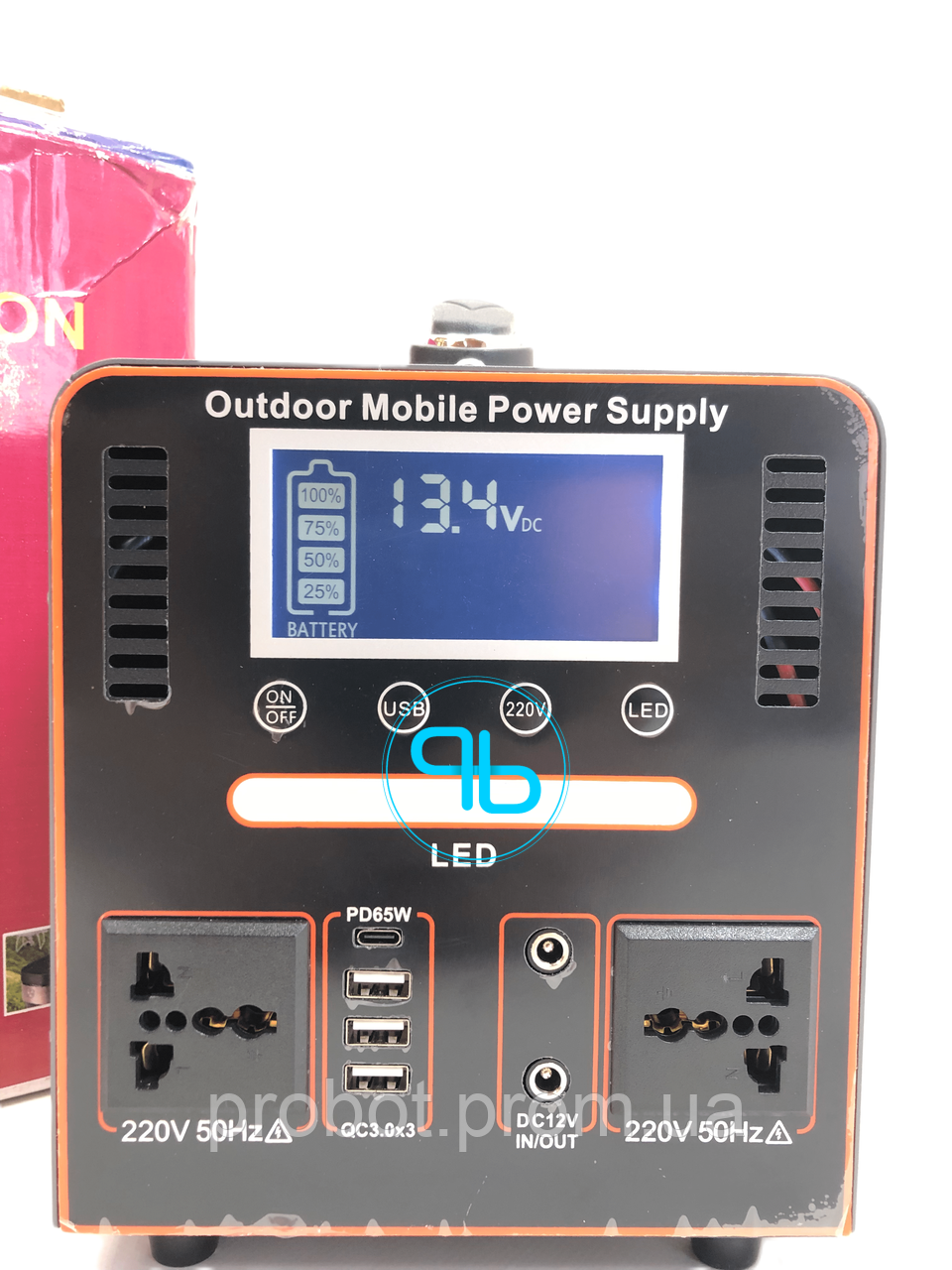 Портативна зарядна станція 400W 35A акумулятор для заряджання | Probot фото 2