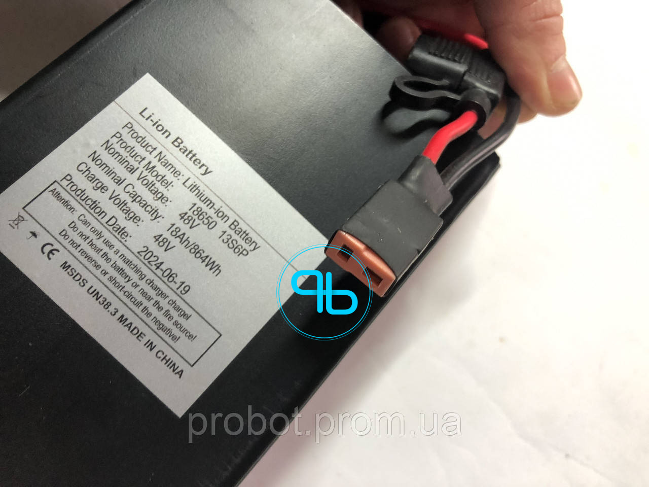 Акумулятор для електровелосипеда 48V 18Ah | Probot фото 3