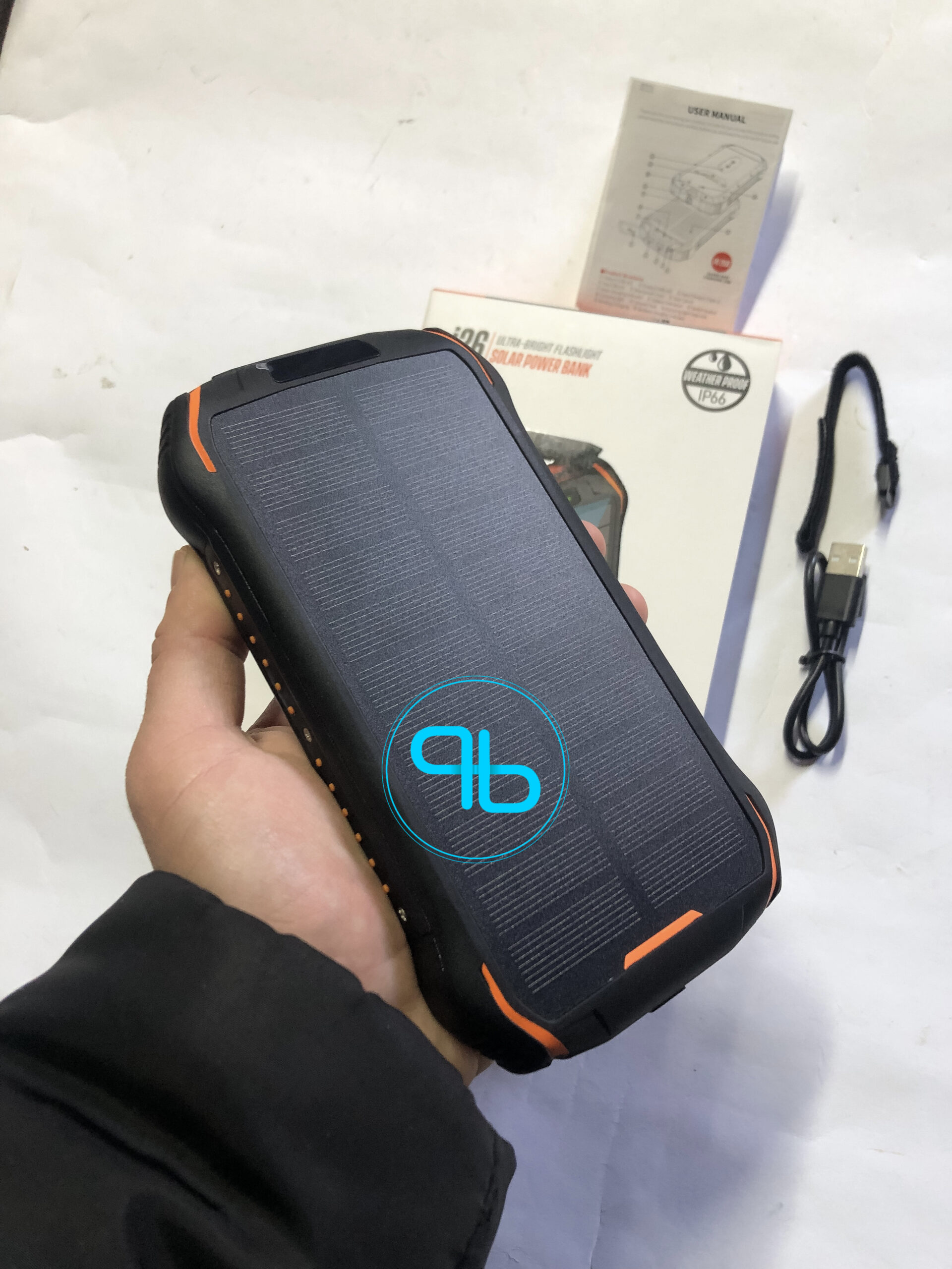 Павербанк Power Bank Solar i26 26800 mAh з сонячною панеллю, фонарик | Probot фото 12